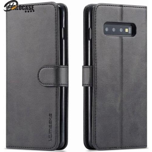 S20 FE S21 Note 20 Ultra Leather Case For Samsung Galaxy S7 S6 Edge S8 S9 S10 Plus S10 S10 E Case Luxury Wallet Phone Bags Cover