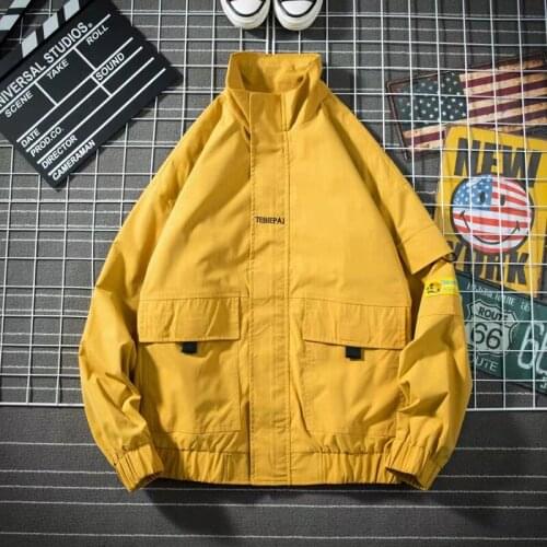 2020 Autumn Men Jacket Baseball Male Coat Fashion Printed Hooded Jackets Streetwear Outerwear