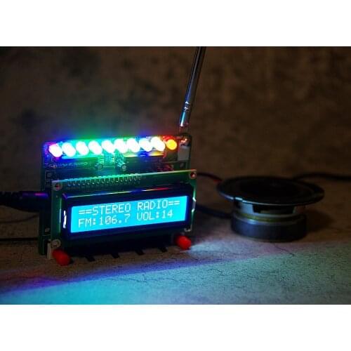 FM digital radio DIY kit Electronic DIY learning soldering kit