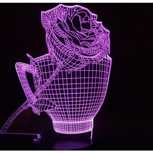 Nighdn Valentines Day gifts Romantic Love Creative Rose LED Night Light Decorative Table Lamp Sweetheart Wifes Present