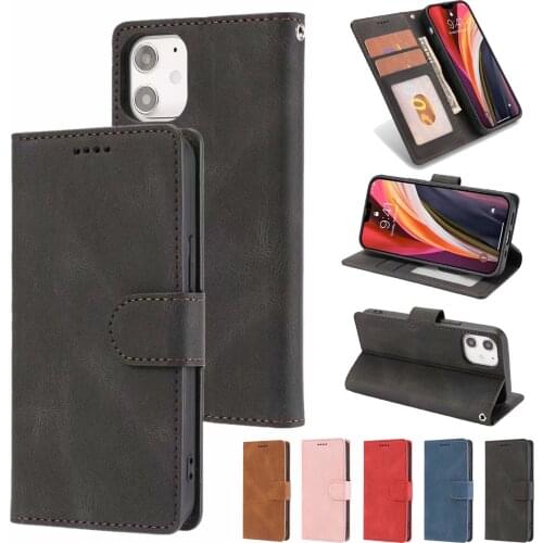 Flip Wallet Phone Case For iPhone 12 11 Pro Max 12 Mini X XS Max XR 8 7 6 6S Plus SE 2020 Coque Leather Funda Protect Cover