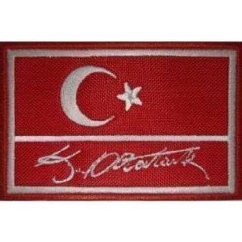 Turkish Flag Embroidery Processing Rigging Patch Patch 5 × 8 Cm