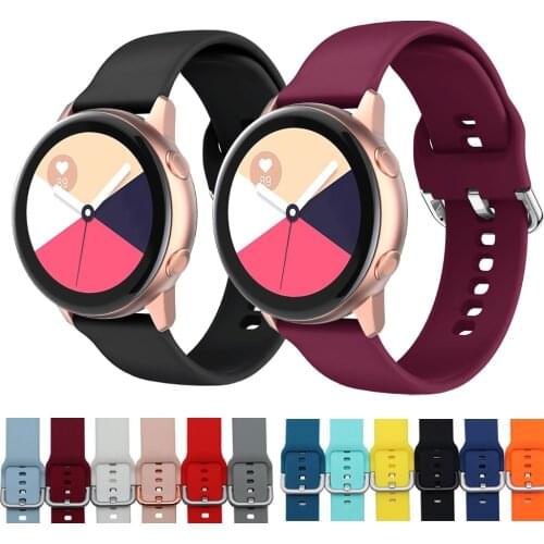 20mm band For samsung galaxy watch 3 41mm active 2 44mm band wrist bracelet belt samsung active2 40mm galaxy watch 42mm
