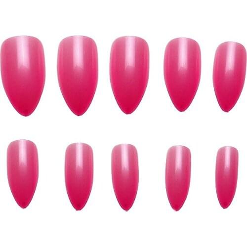 Rose Color Trendy Fashion Nail Tips 100pcs / Box Perfect Manicure 10sizes For Nail Salon Detachable tips for Nail Extension