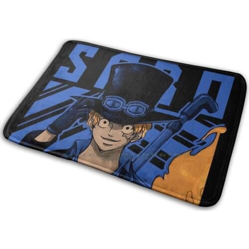 Sabo Anime Lover Gift Design Mat Rug Carpet Anti-Slip Bedroom Entrance Door Mat Sabo Revolutionary Anime Shonen One Peice Savo