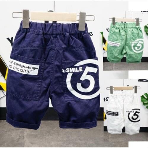 New Childrens shorts Summer Cotton Shorts for Boy Sport Short Boy Children Casual Letter Print Short Pants Kids Bottom Trousers