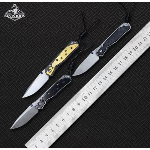 VENOM mini 21 Sebenza bearing Folding Knifes M390 Blade Titanium Handle Outdoor Survival Pocket Fruit Knives EDC Tools