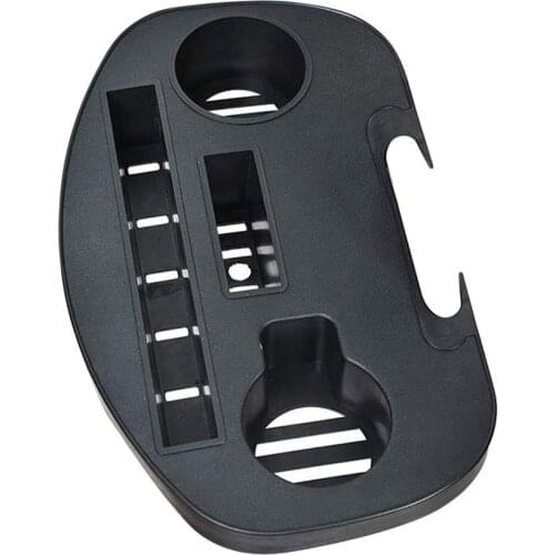 Chair Side Tray Casual Folding Durable Portable Lounger Bottle Cup Holder Stand Drinks For Camping 15.4 X 9.45 X 2.36 Inches