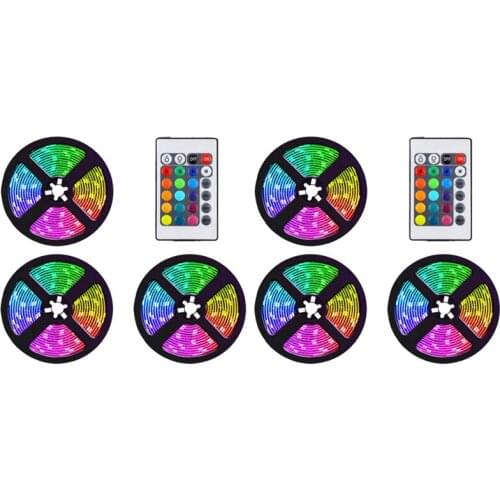 15M Led Strip Lights Flexible Color Changing RGB Light Strips for Home Party DIY Decoration