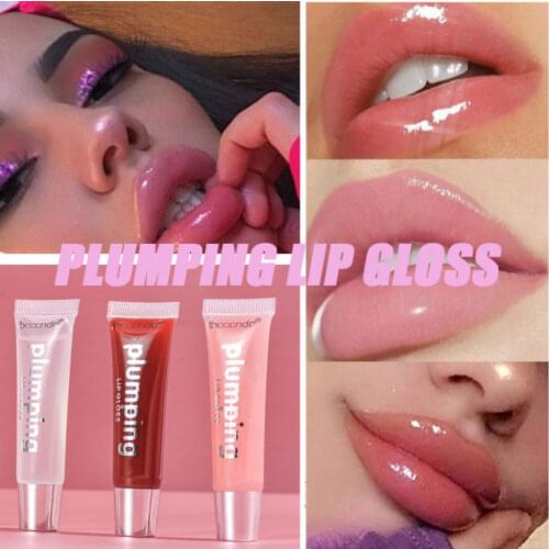 Moisturizing Lip Plumper Gloss Plumping Lip Gloss Lip Glaze Tints Makeup Glitter Nutritious Liquid Lipstick Clear Lipgloss