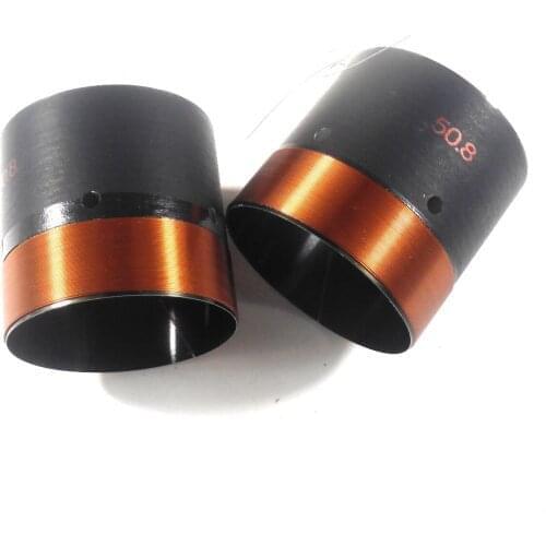 1PCS 50.8 mm Voice coil Copper wire 8 Ohm For Loudspeaker Repair Black Aluminium