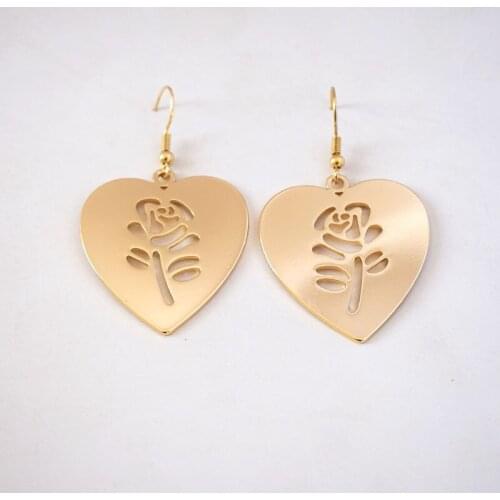 10 pair/lot fashion women jewelry accessories heart rose flower earrings