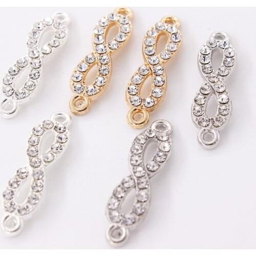 2020 Fashion Bow Electroplating Connection Accessories DIY 8-shaped Metal Point Drill Accessories Jewelry Making Supplies