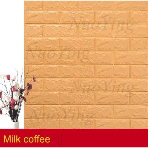 3D Brick Wall Stickers DIY Self Adhensive Decor Foam Waterproof Wall Covering Wallpaper For TV Background Kids Living Room