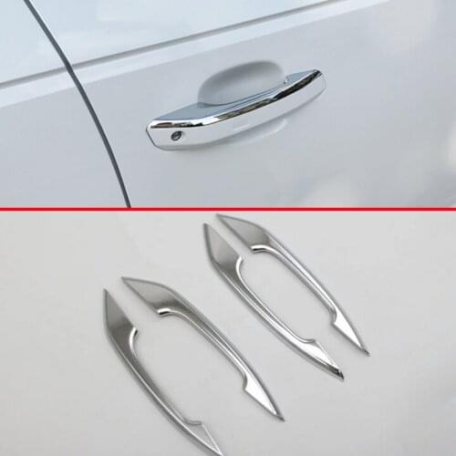 ABS Chrome Door Handle Cover Trim For Audi A4 2017 2018