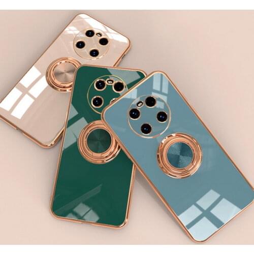 Stand Case For huawei Mate 40 pro case Mate 30 20 Silicone Beautiful plating color Cover For Huawei P50 Pro P40 P30 P20 Pro