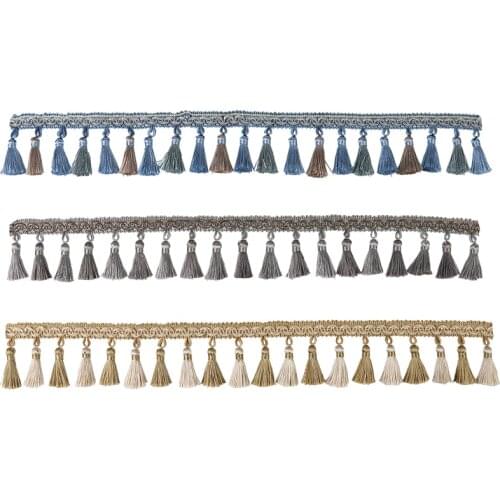 Dailylike Tassel Fringe Tassel Trim Ribbon DIY Party Hanging Ring Cords Tassel Trim Garments Curtains Jewelry Decor Tassels