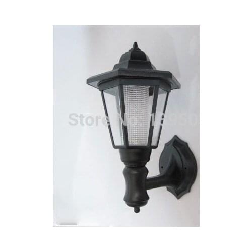 Solar Decorative wall lamps, hexagonal lights, outdoor lights, garden courtyard lights, white, yellow optional