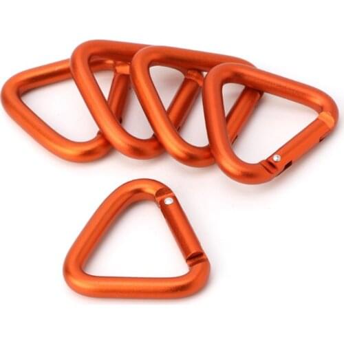 Triangle Carabiner Outdoor Camping Hiking Keychain Snap Clip Hook Kettle Buckle