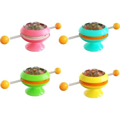Cat Toy Ball Cat Turntable Catnip Ball Catnip Interactive Cat Toy with Strong Suction Cup Indoor Turntable Funny Toy