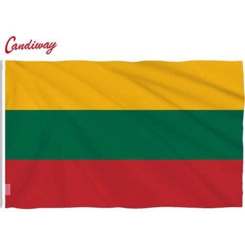 Lithuanian Flags 3x5FT/90*150cm Hanging Lithuania flag banners Office/Activity/parade/Festival/Home Decoration NN088