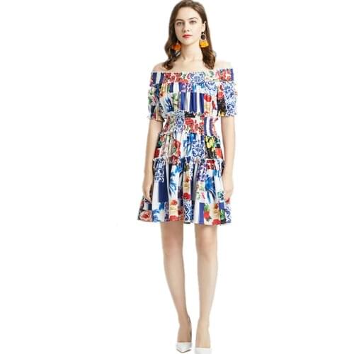 LUKAXSIKAX Off-the-shoulder Summer Dresses