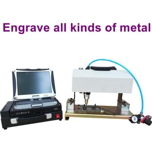 Nameplate Dot Peen Marking Machine for metal vin number Handheld CNC metal dots marking machine for chassis number 18090