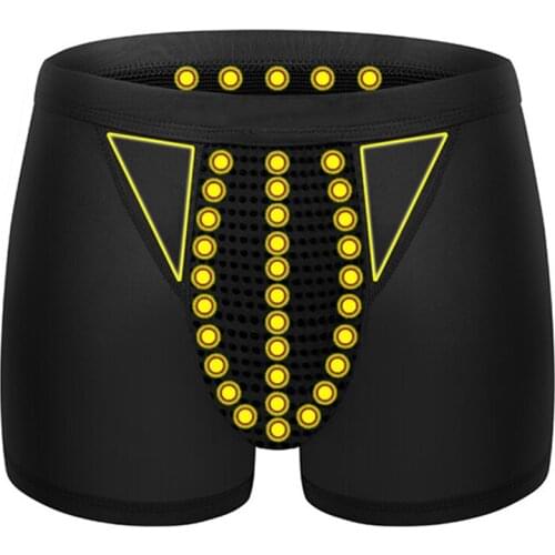 Men Male Health Care Magnetic Boxer Shorts Breathable Elastic Casual Underwear TK-ing