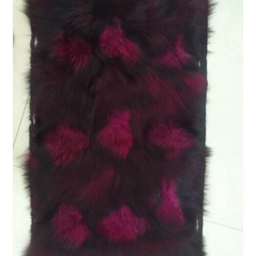 New arrival natural fox fur plates real fur raw material parka lining down coat accessory warm