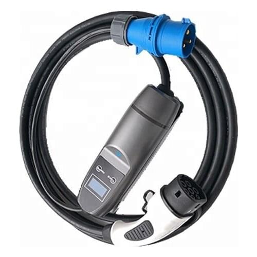 New style portable ev charger 7kW 32A with Type 2 charging plug