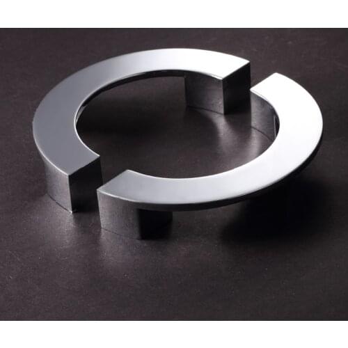 Pair of Top grade Semicircle pulls 96mm Silver zamak Dresser Drawer Pulls Handles Modern Kitchen Cabinet Cupboard door Handle