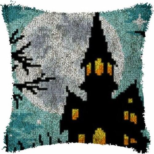 Latch hook pillow with Pre-Printed Pattern Canvas for embroidery Home decoration Decorative cushions Hook mat DIY Pillow