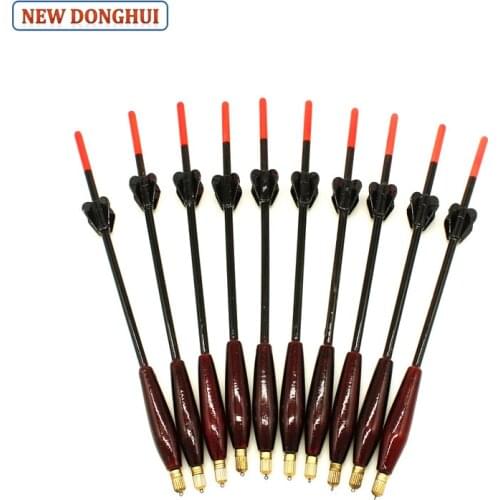 Newdonghui 10pcs/Lot Fishing Waggler Float Fishing Bobber 4G+2G 5G+2G 6G+2G Buoyancy with Brass at Bottom 110901 110902