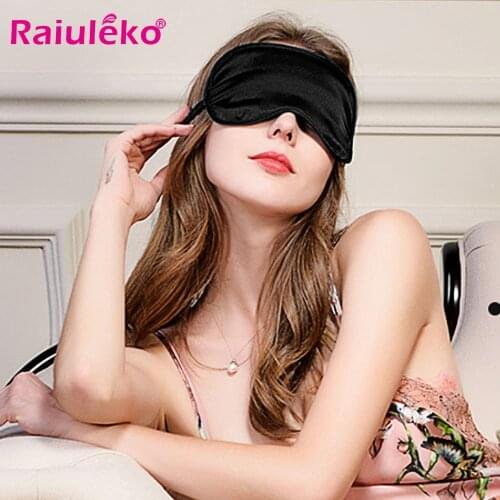 100% Pure Silk Eyeshade Sleeping Eye Mask Blindfolds Travel Eyepatch for SleepingSleeping Aid Eye Patch Shading Eyes Mask