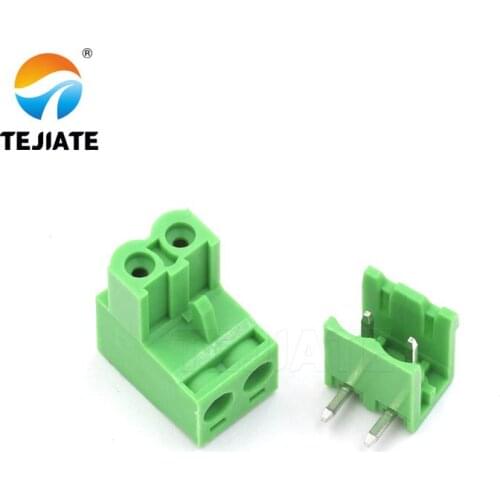 10Pairs KF2EDGK 5.08MM Plug-in Terminal PCB Connector 2/3/4/5/6/7/8/9P Bent Pin