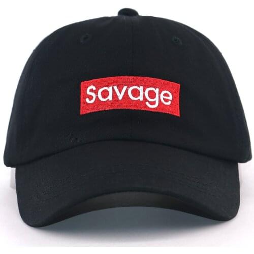 Savage Embroidered baseball cap 100%cotton Couple Leisure Hip hop Caps new snapback golf hats fashion dad Hat unisex