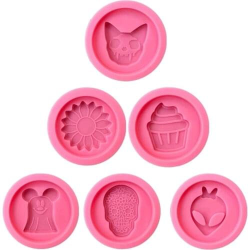 Phone Grip Silicone Resin Mold Mouse Head Badge Holder Stand Casting Molds for DIY Crafts Jewelry Making Supplies