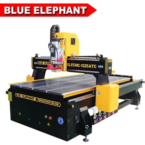 Blue Elephant jinan wood furniture making machine 3d 3 axis wood cnc router 1325 machine with air cooling spindle