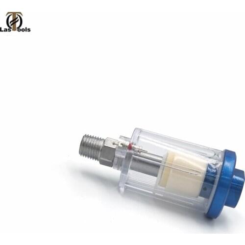 In-Line Water Oil Trap Filter 1/4'' Airbrush Water Oil Separator Inline Filter Moisture Trap For Compressor Paint Spray Gun