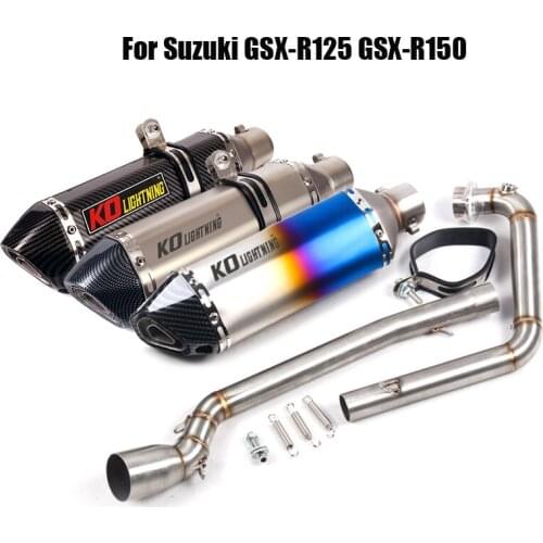 Exhaust Front Pipe Modified Connect Tube Exhaust Pipe 51mm Slip On Muffler DB Killer For Suzuki GSX-R125 GSX-R150 Motorcycle