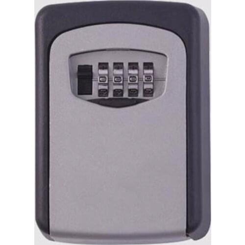 Storage Organizer Box Wall Mounted Home Security Code Lock Alloy Key Box 4 Digit Combination Password Keys Box Key