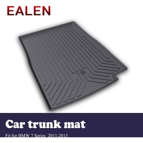 EALEN For BMW 7 Series F01 F02 F03 F04 2011-2015 Car-styling Boot Liner Anti Slip Mat Accessories 1Set Car Cargo rear trunk mat