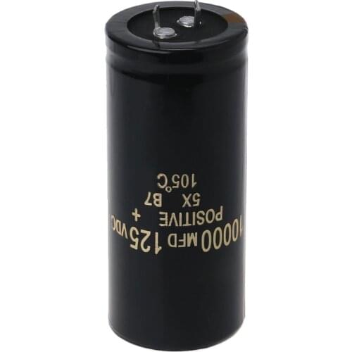 125V 10000uF Aluminum Electrolytic Capacitor Can Replace 120V 100V Audio 35x80mm N1HF