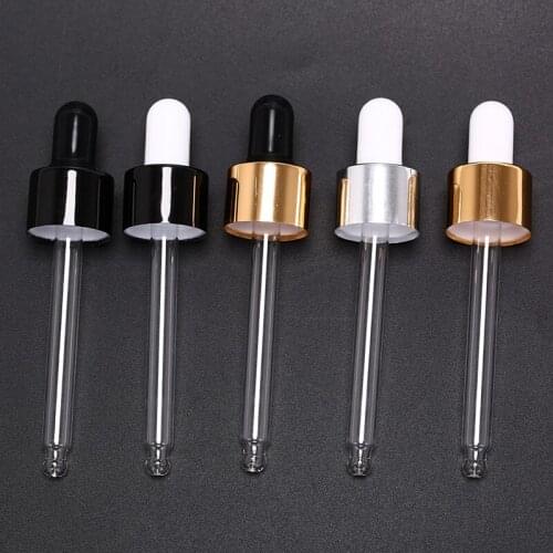 30ml Amber Glass Dropper Bottle Refillable Tea Tree Oil Essential Aromatherapy Perfume Container Liquid Pipette Bottle