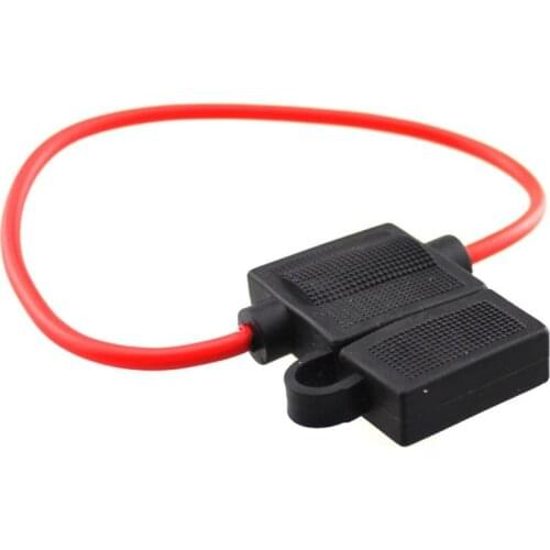 5pcs 14 Gauge ATC In-Line Blade Fuse Holder Copper Wire Cap Protection