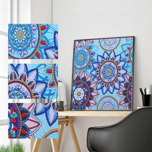 5D DIY Special Shaped Diamond Painting Mandala Cross Stitch Embroidery Mosaic Painting Kits Home Living Room Decor Craft Gift
