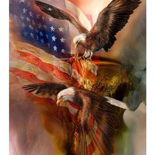Diamond Painting Eagle Broderie Diamant Cartoon Diamond Cross Stitch European And American Style Home Decor Resin Diamond Art