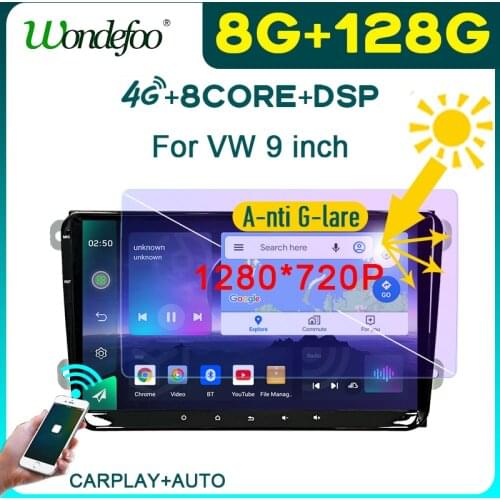 2 din android 10 car radio screen PX6 For VW Volkswagen Golf Polo Passat Tiguan Magotan/SKODA Octavia Yeti/SEAT Altea Toledo GPS