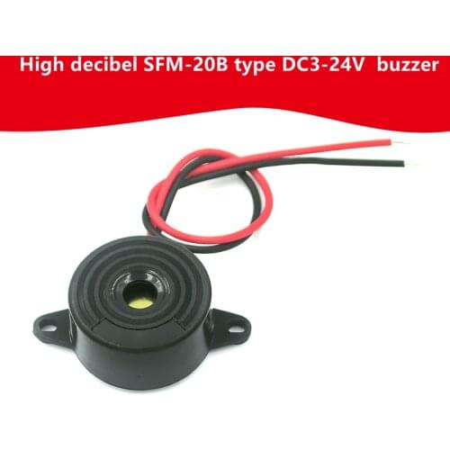 High-decibel SFM-20B DC3-24V continuous audible buzzer buzzer 2312 active piezoelectric buzzer