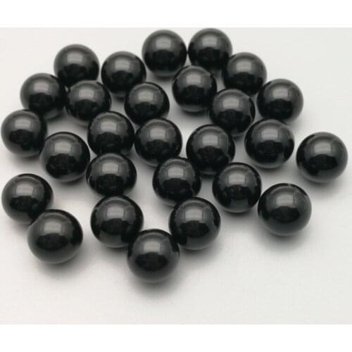 Fashion natural black onyx Stone Beads 10mm No Hole round Ball Decoration Wholesale 50pcs Free Shipping